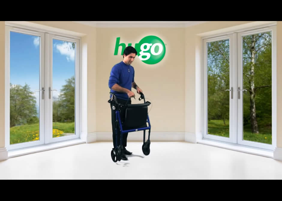 How to fold your Hugo Rolling Walker with Seat Hugo Mobility