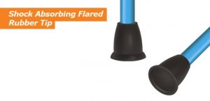 Shock Absorbing Flared Rubber Tip