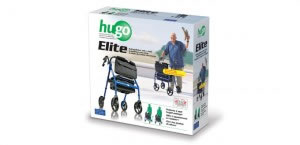 Hugo Elite Rolling Walker with Seat, retail box