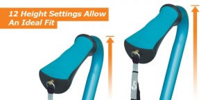 Hugo Offset Walking Cane's 12 Height Settings Allow An Ideal Fit
