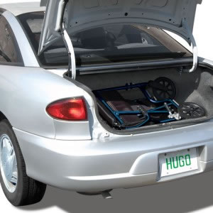 Hugo® Transport Chair fits easily in the trunk of a car