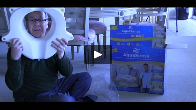 Steve assembles AquaSense 3-in-1 Raised Toilet Seat 770-618